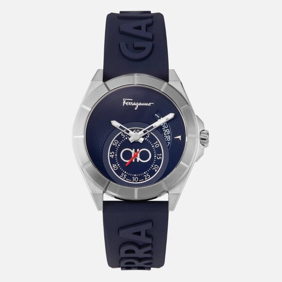Ferragamo Mens Ferragamo 43mm Strap Fashion Watch - Picture 1 of 3